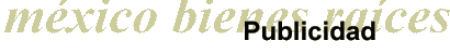 Publicidad - M�xico Bienes Ra�ces